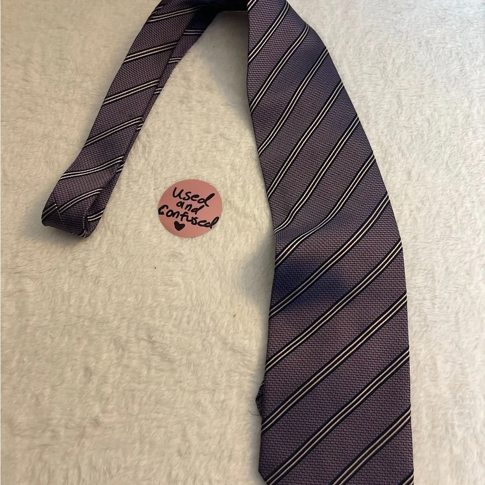 Classic Striped Tie - Navy and Black